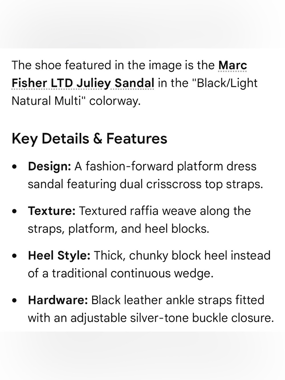 Mark Fisher LTD Juliey Sandal ( NWOT) - Picture 7 of 9